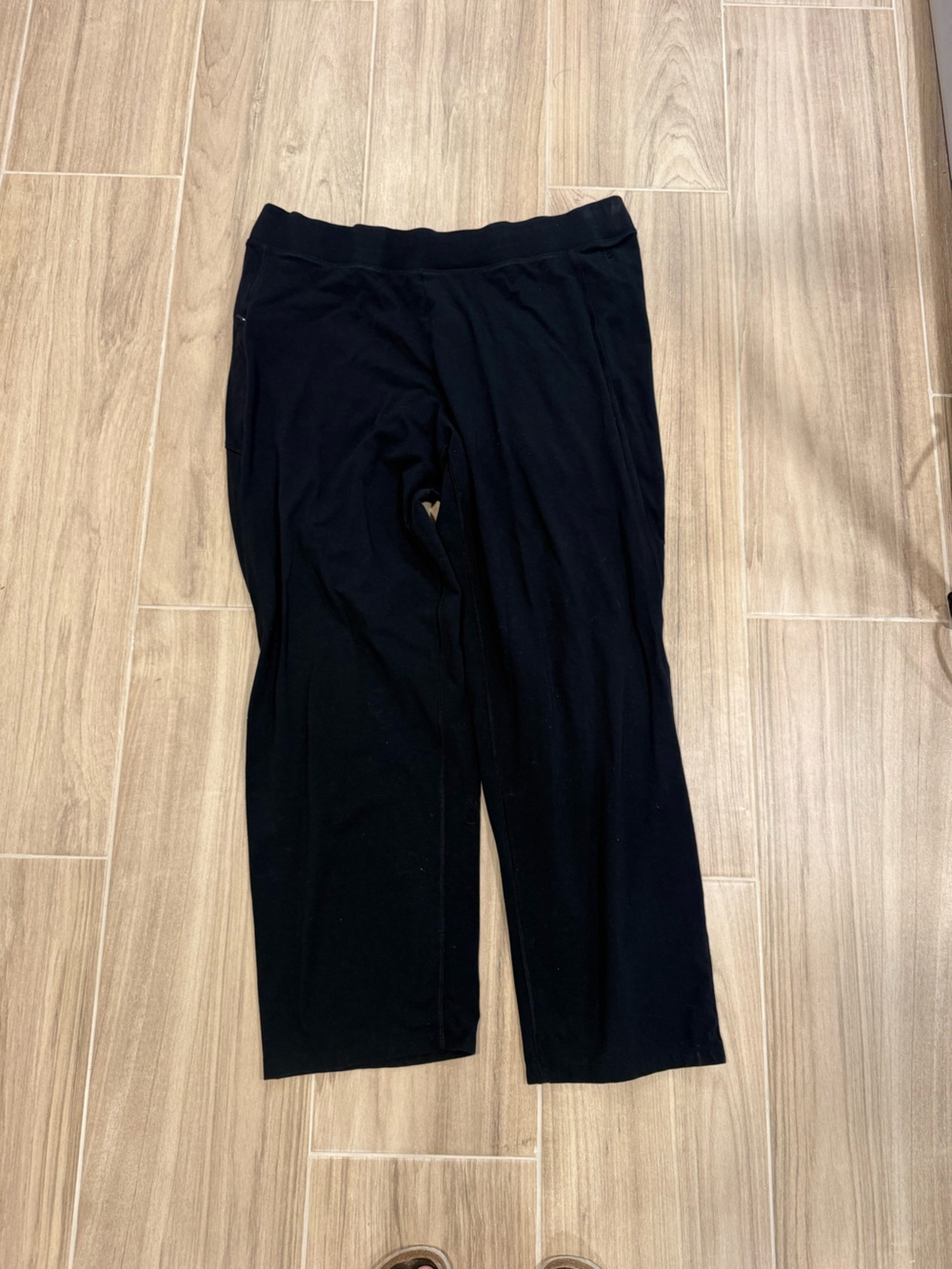 Coolibar UPF 50 Lumaleo Black Wide Leg Drawstring Pants xxl Sun protective